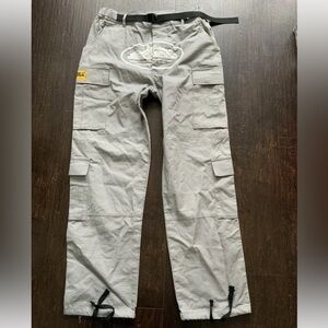Corteiz Cargo Pant Guerillaz Logo Vintage Gray Pants Size Large RipStop Combat